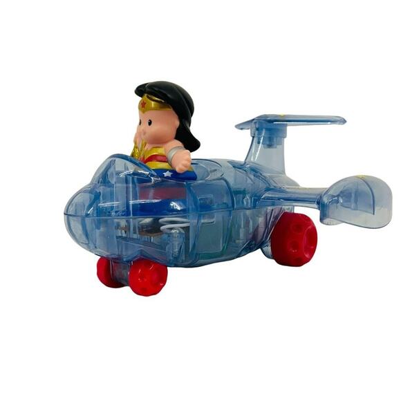 Fisher Price Little People Super Friends Wonder Woman Invisible Jet Plane Retire - Picture 3 of 12